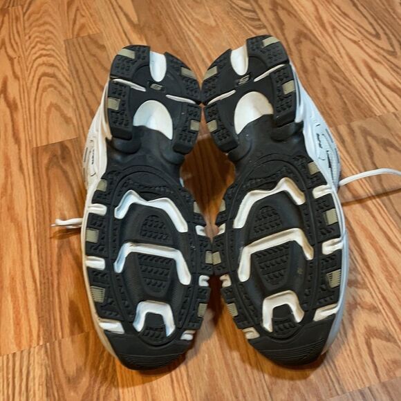 Men’s Skechers Sport White Leather Running Shoe Sneakers, walking, 11 - Picture 8 of 8